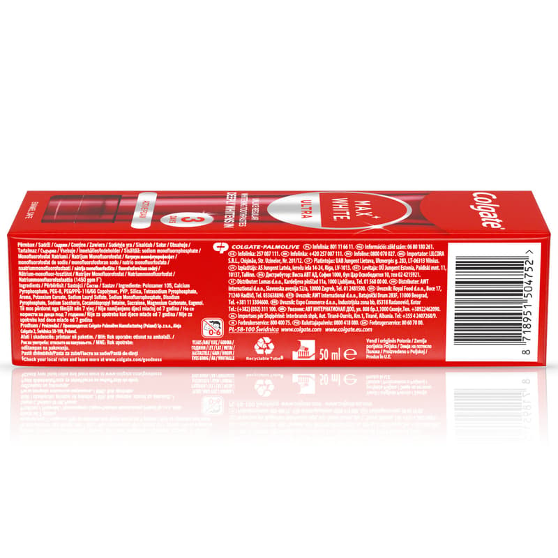Colgate Max White Ultra Active Foam fogfehérítő fogkrém
