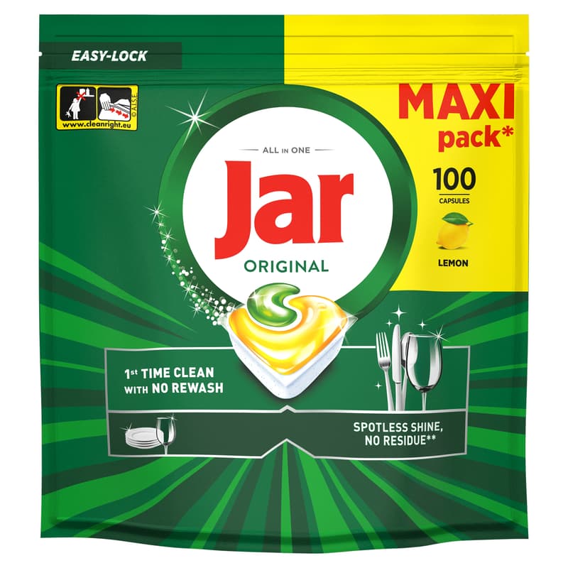 Jar Original All in One Mosogatókapszula Lemon, 100 db