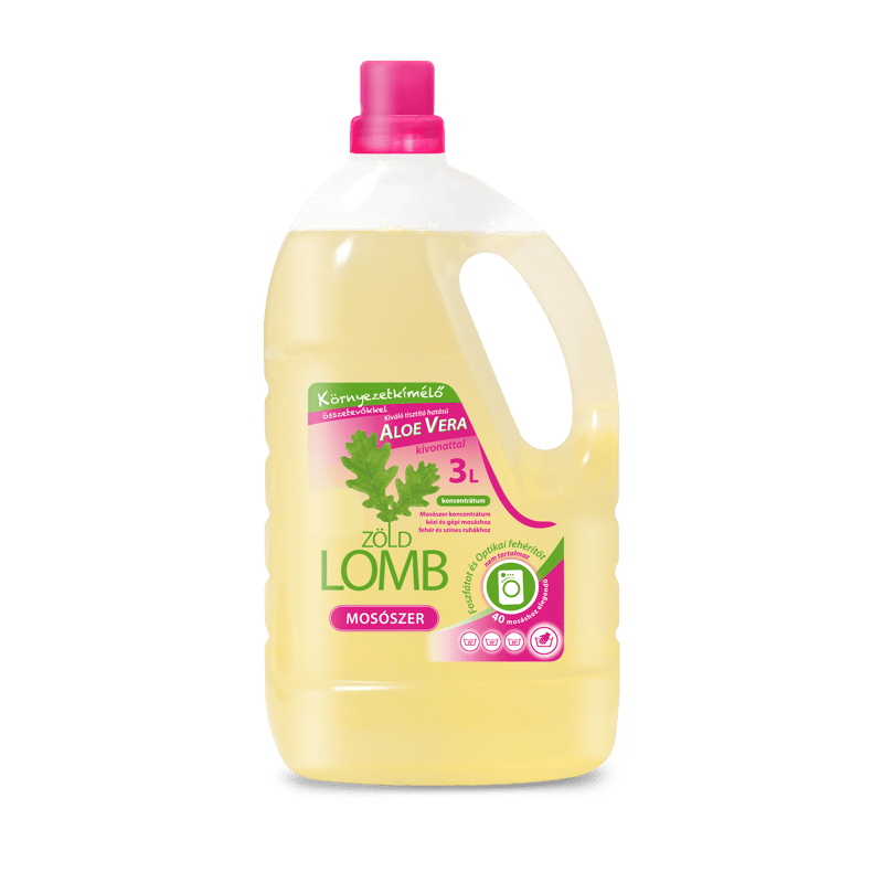Zöldlomb aloe vera liquid laundry detergent concentrate 3l