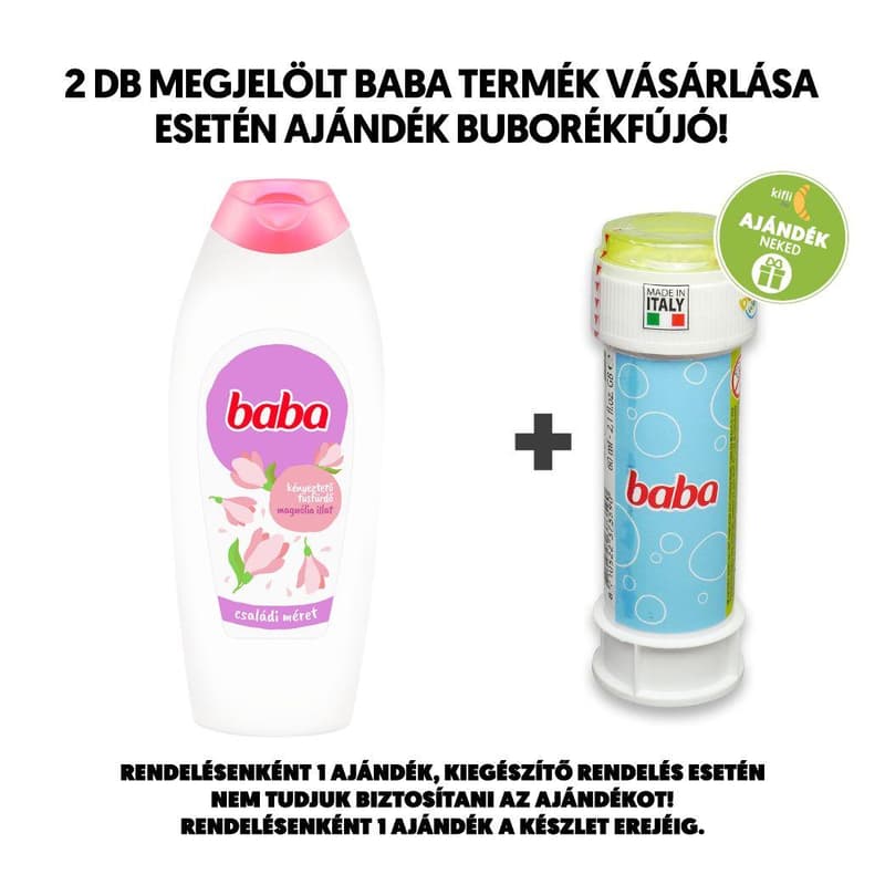 Baba Magnólia illatú tusfürdő, 750 ml