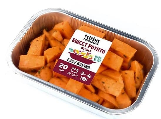 Titbit Sweet potato cubes, packed