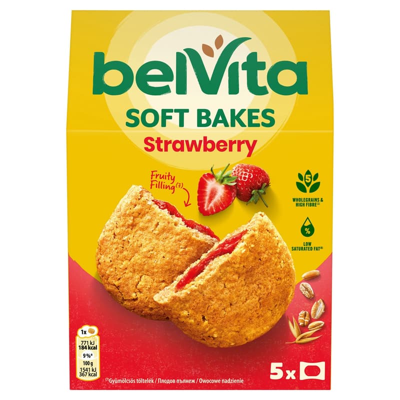 Belvita Sotft Bakes Strawberry Flavour Biscuit