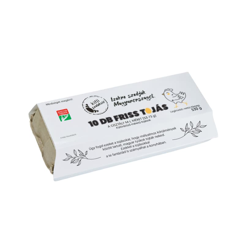 "A" minőségűKifli Szelekció Mélyalmos Tojás "M/L" méretű (10 darab)