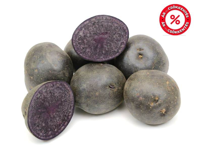 Hungarian purple potato from Kónya Sándor Csengele horticulture, packed