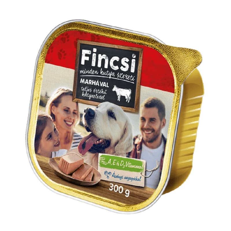 Fincsi alutálkás kutyaeledel, marhás