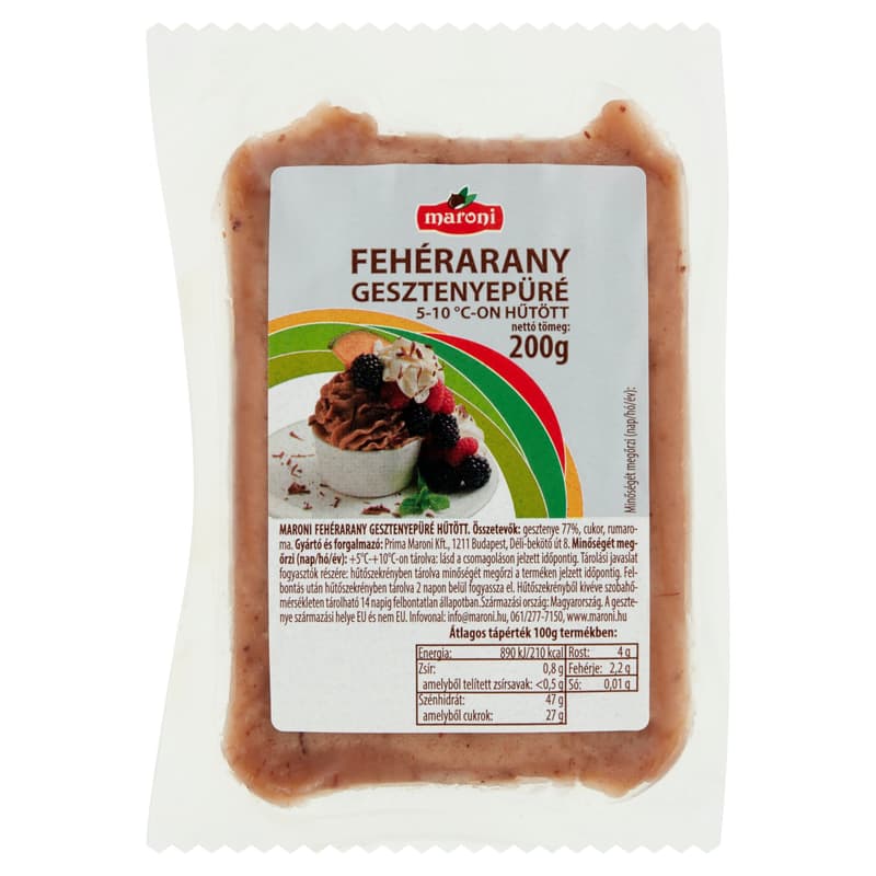 Maroni fehérarany chestnut puree cooled