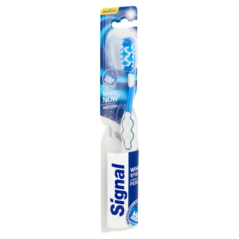 Signal White Now medium hard toothbrush