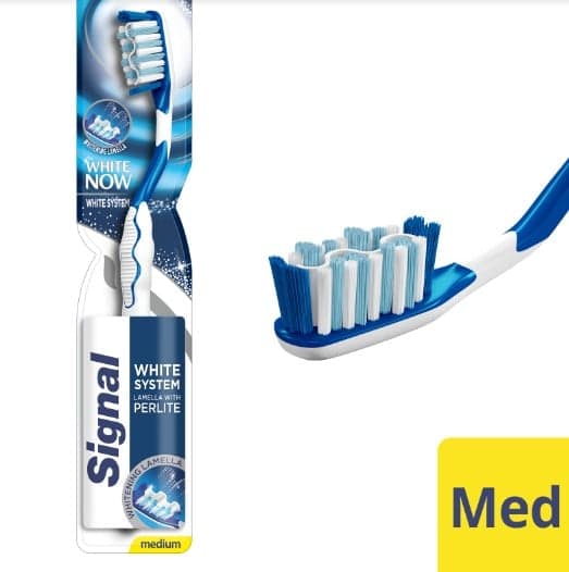 Signal White Now medium hard toothbrush