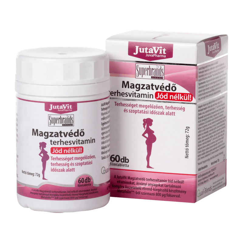 Jutavit Magzatvédő Terhesvitamin Jód nélküli tabetta 60 db