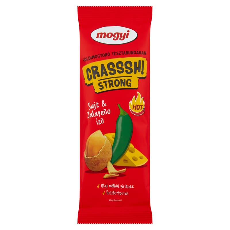 Mogyi STRONG Dry Roasted Peanuts In Cheese And Jalapeño Flavoured Batter