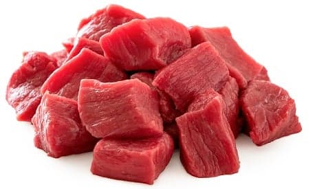 Diced beef shoulder