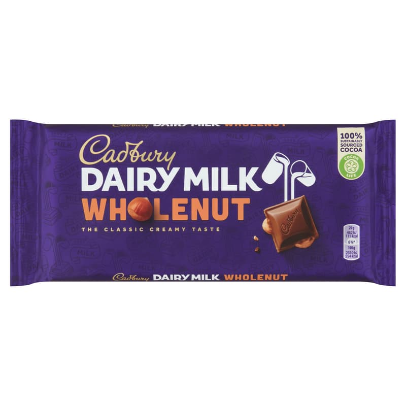Cadbury Táblás Tejcsokoládé egész mogyoróval