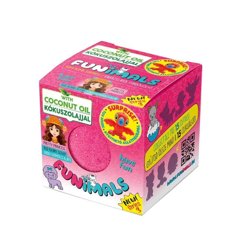 Funimals Have Fun fürdőgolyó Pretty Princess - Erdei gyümölcs illattal