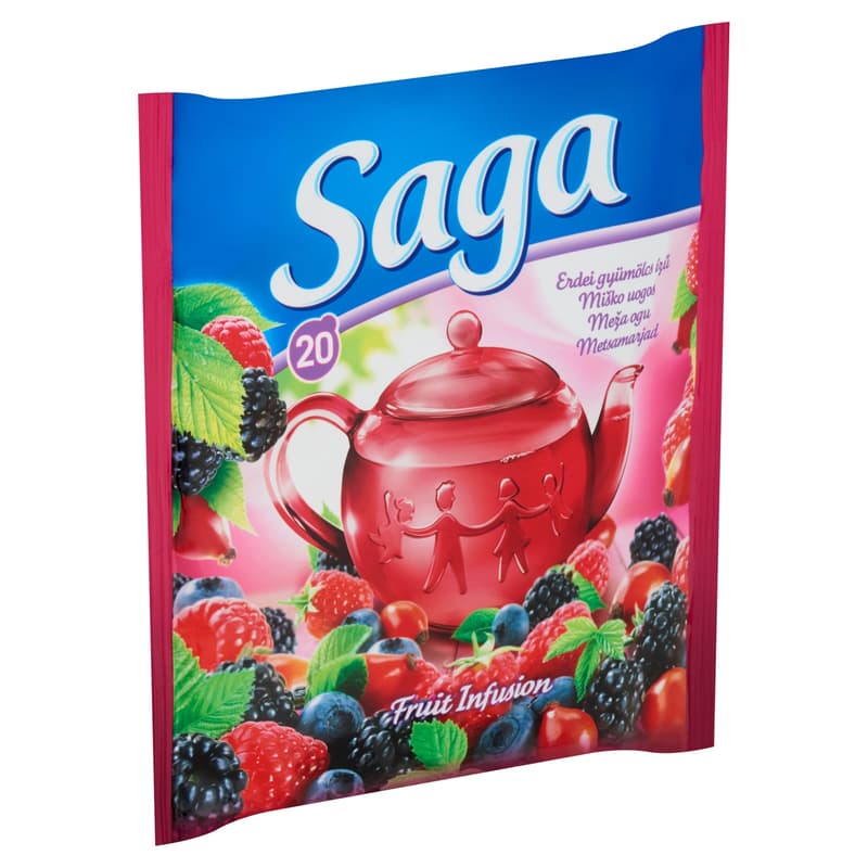 Saga forest fruit flavored fruit tea 20 filters
