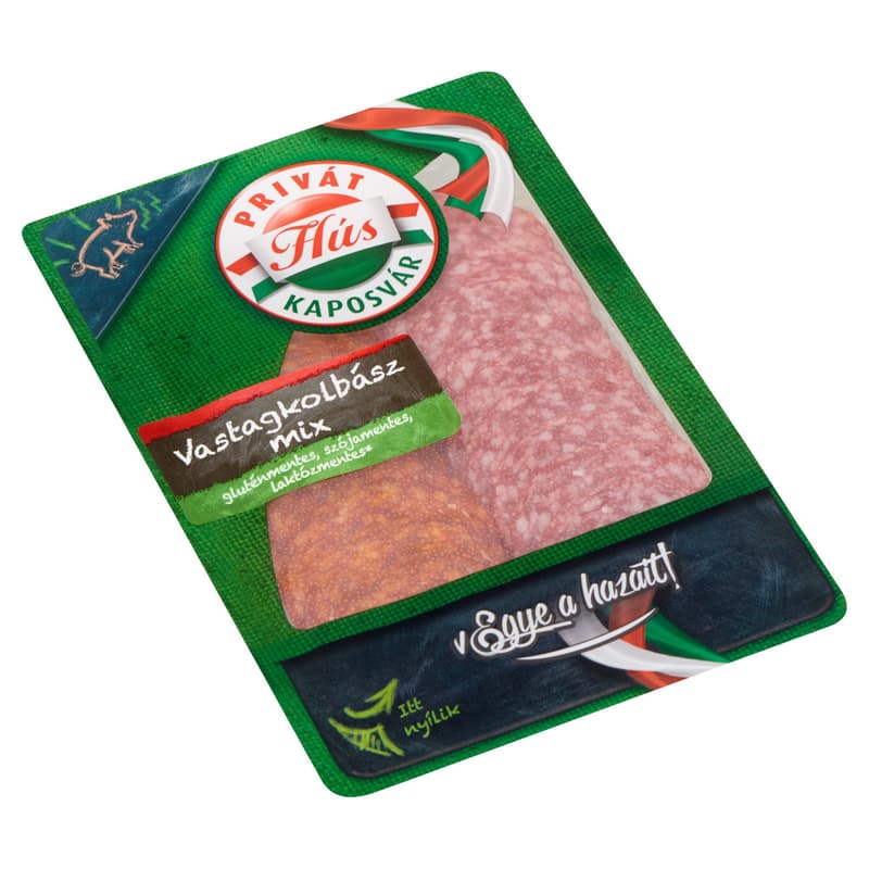 PrivátHús vastagkolbász mix szeletelt