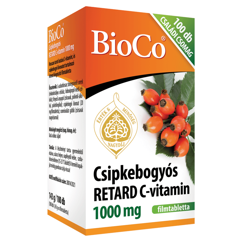 BioCo Rosehip Vitamin C 1000 mg retard tablets 100x