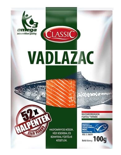Herring Trade Smoked Pacific salmon fillets, sliced MSC