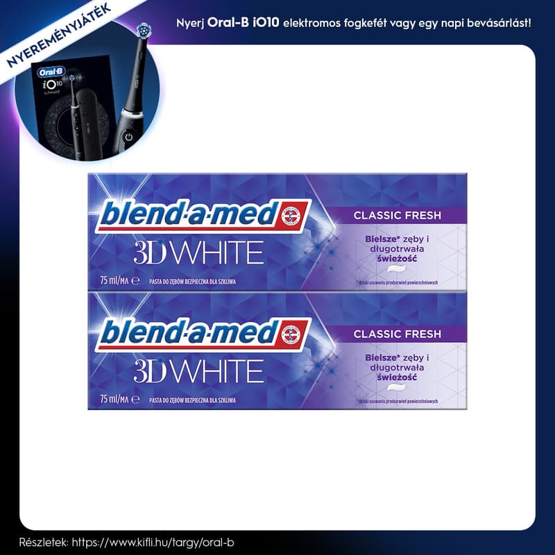 Blend-a-med 3D White Classic Fresh Fogkrém