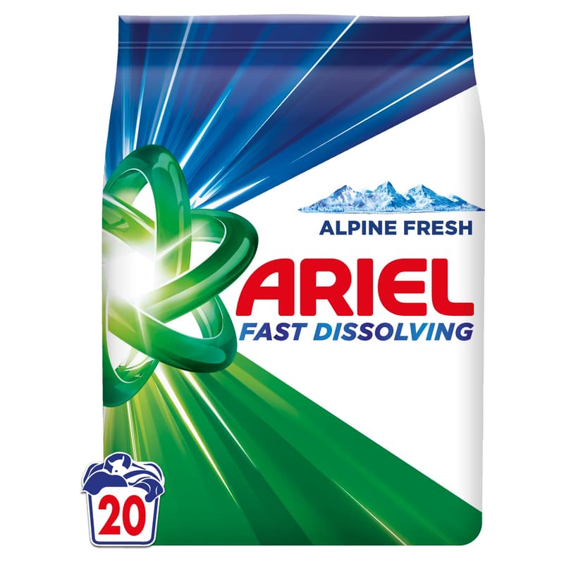 Ariel Washing Powder 1.1 KG kg Washes, Mountain Spring