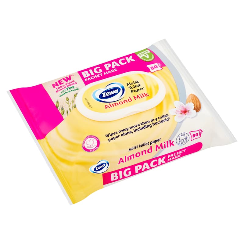 Zewa Almond Milk Bigpack nedves toalettpapír