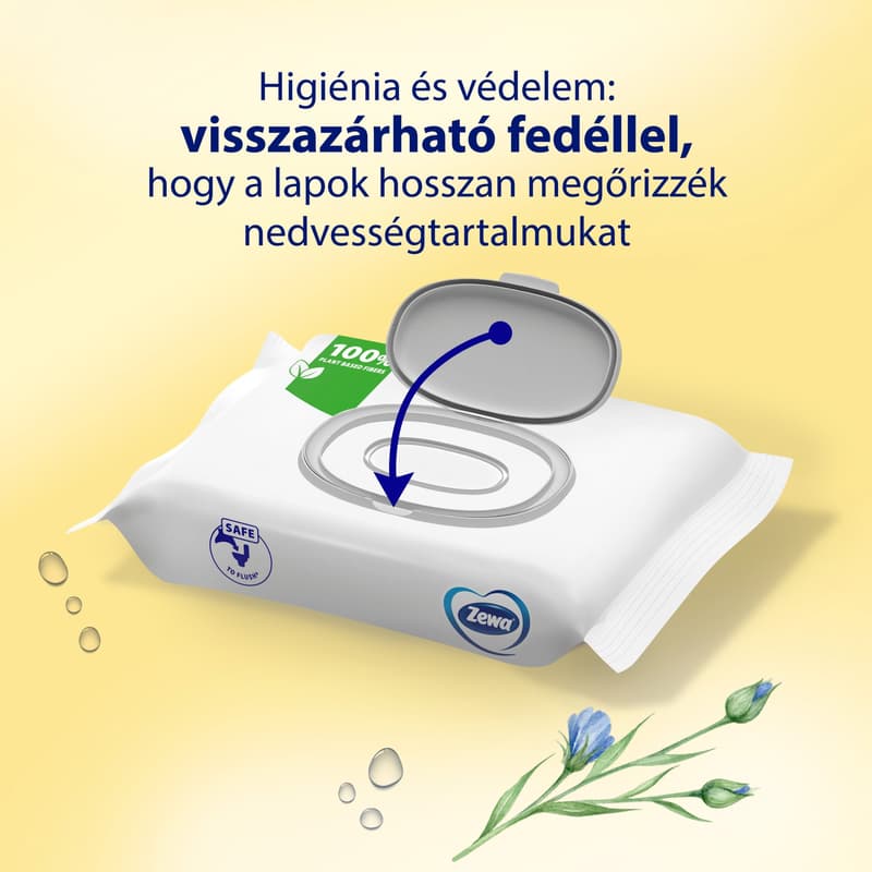 Zewa Almond Milk Bigpack nedves toalettpapír