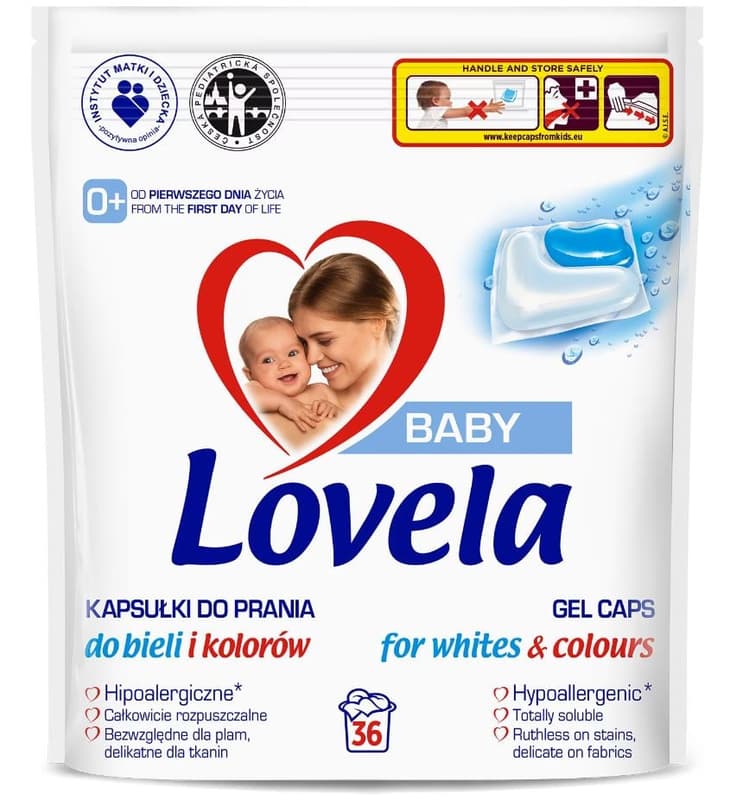 Lovela Baby Hypoallergenic Washing Capsule, 36pcs