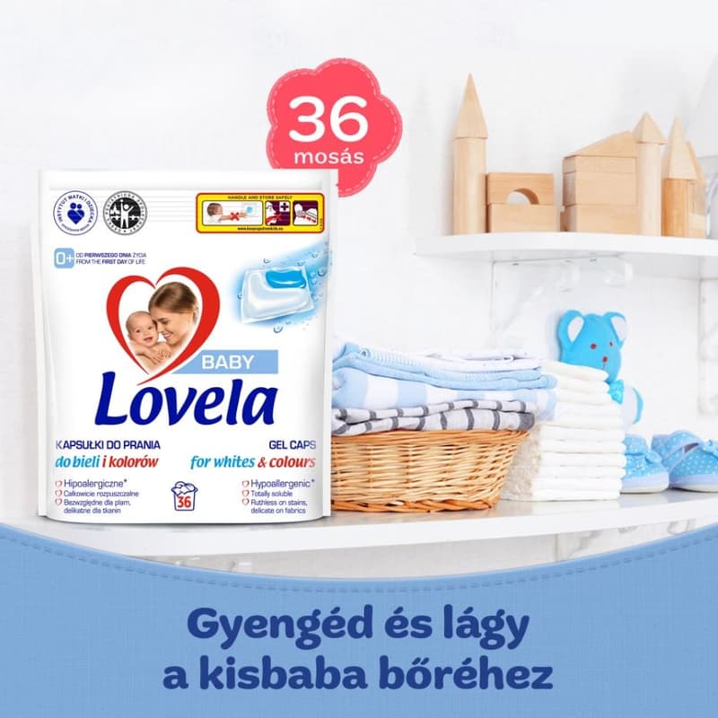 Lovela Baby Hypoallergenic Washing Capsule, 36pcs