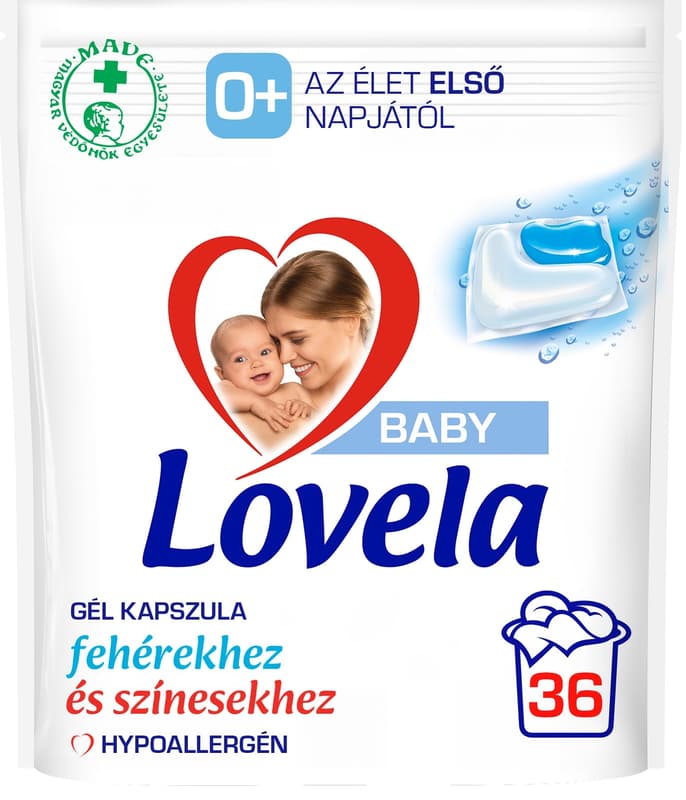 Lovela Baby Hypoallergenic Washing Capsule, 36pcs