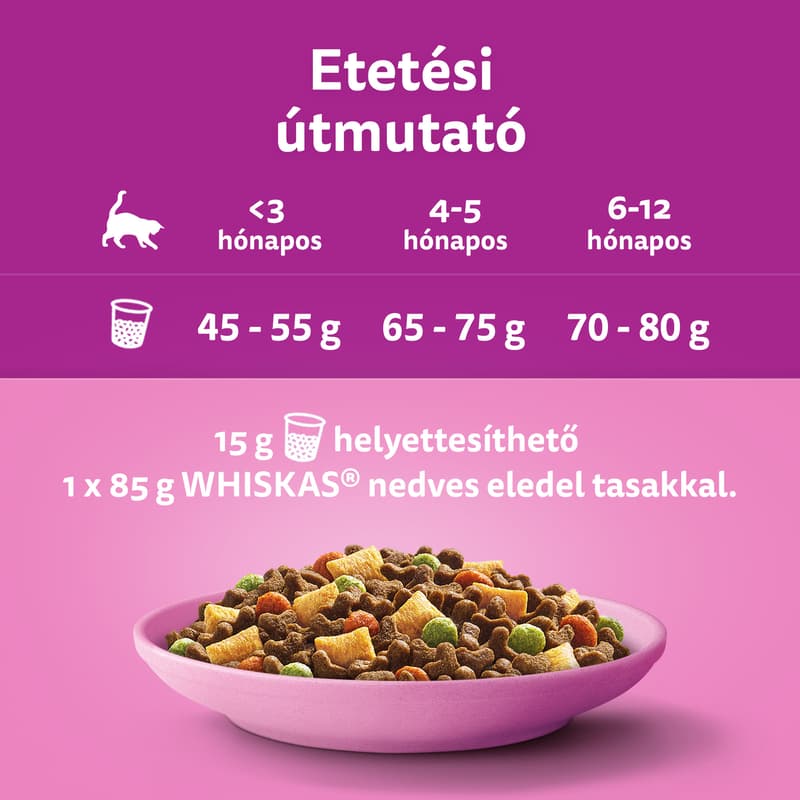 Whiskas Junior Dry Food with Chicken for Kittens