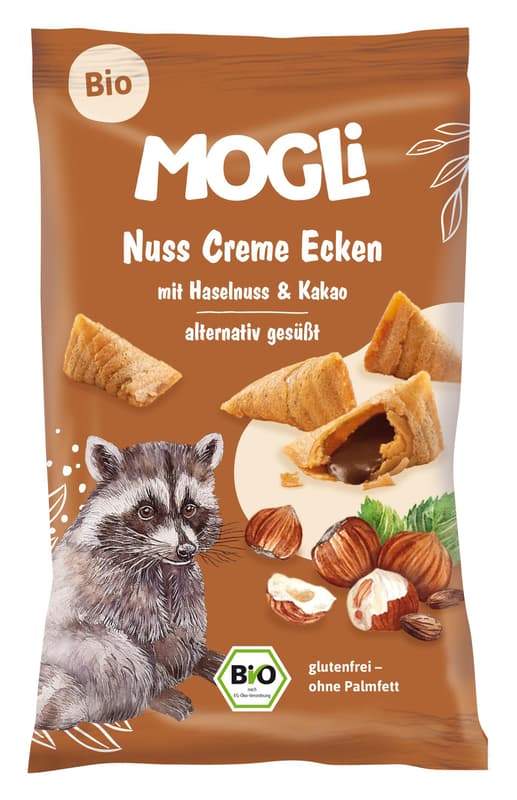 Mogli Bio Nuss Creme Ecken hazelnut creamy cocoa niblets
