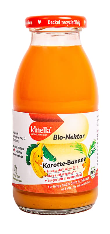 Kinella Bio 100% banana-carrot juice