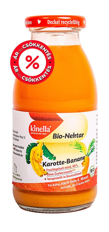 Kinella Bio 100% banana-carrot juice