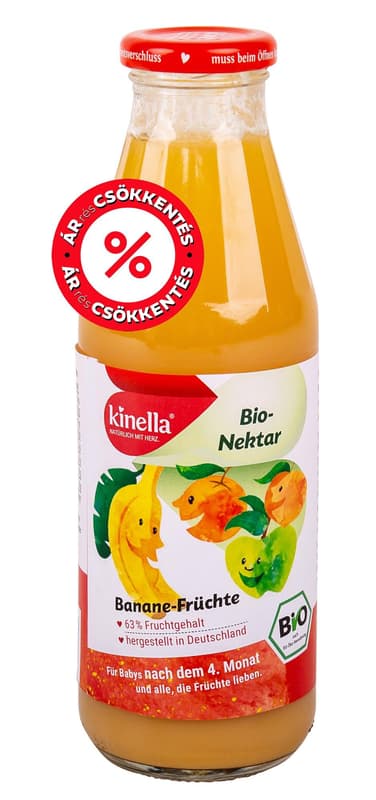 Kinella organic banana-fruit drink 4month