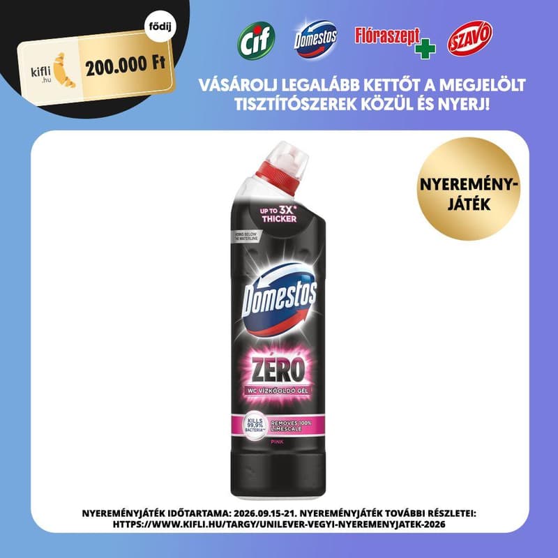 DOMESTOS Zero toilet Pink descaler