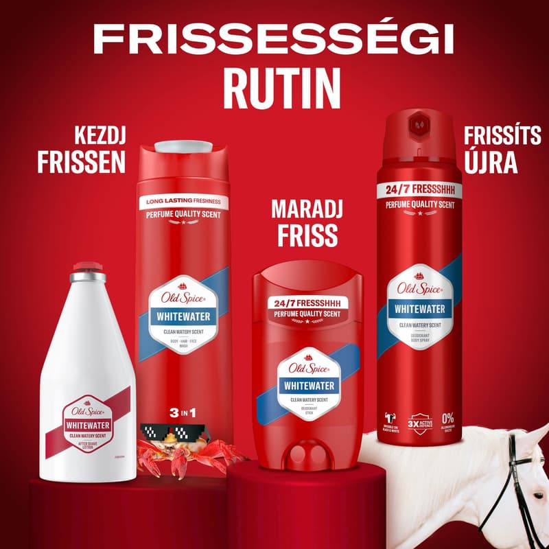Old Spice Whitewater 3 az 1-ben Tusfürdő és Sampon