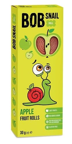 Bob-Snail Natural apple fruit rolls 30g
