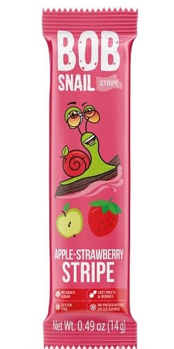 Bob-Snail Natural Apple-strawberry stripe 14g