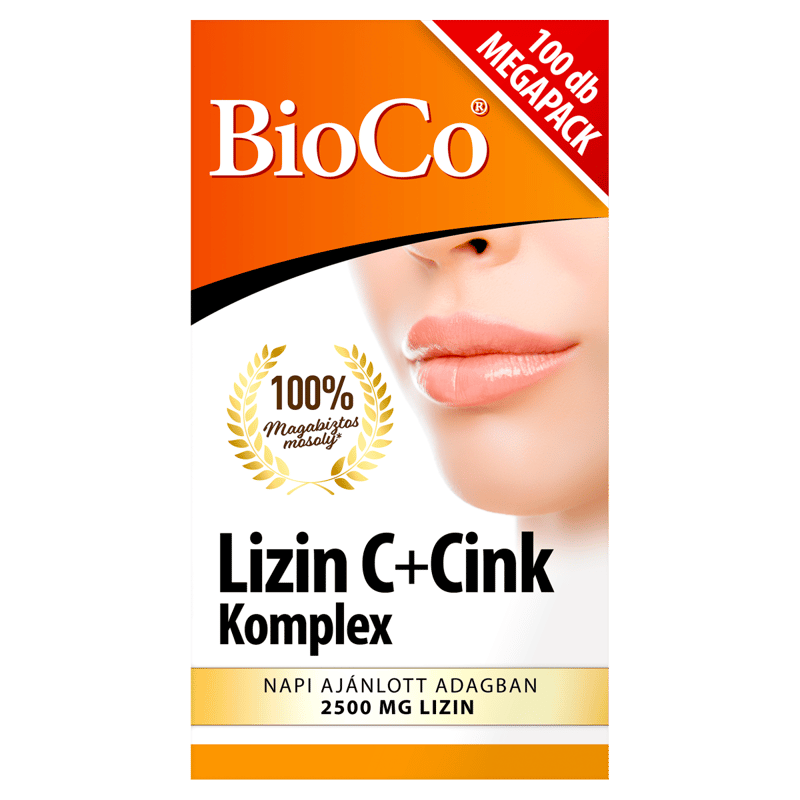 BioCo Lizin C + Cink Komplex étrend-kiegészítő tabletta 100 db