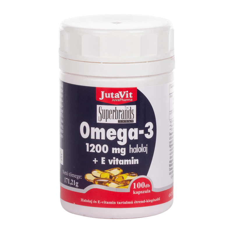 JutaVit Omega-3 1200 mg capsules + vitamin E 100x