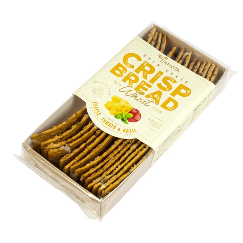 Danvita Oven Baked Crisp Bread with Tomato & Basil