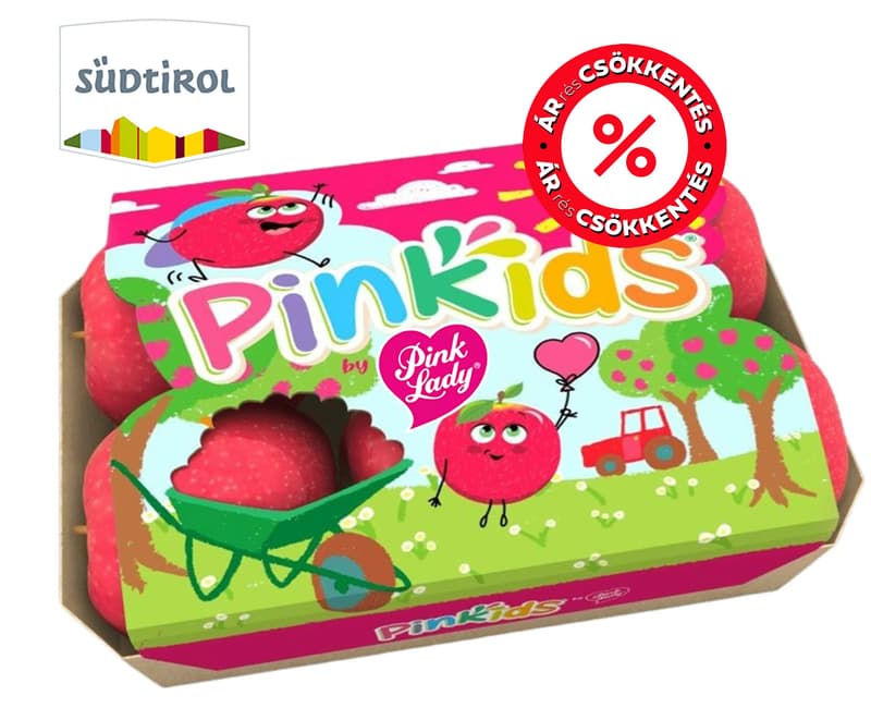 Pinkids apple, packed