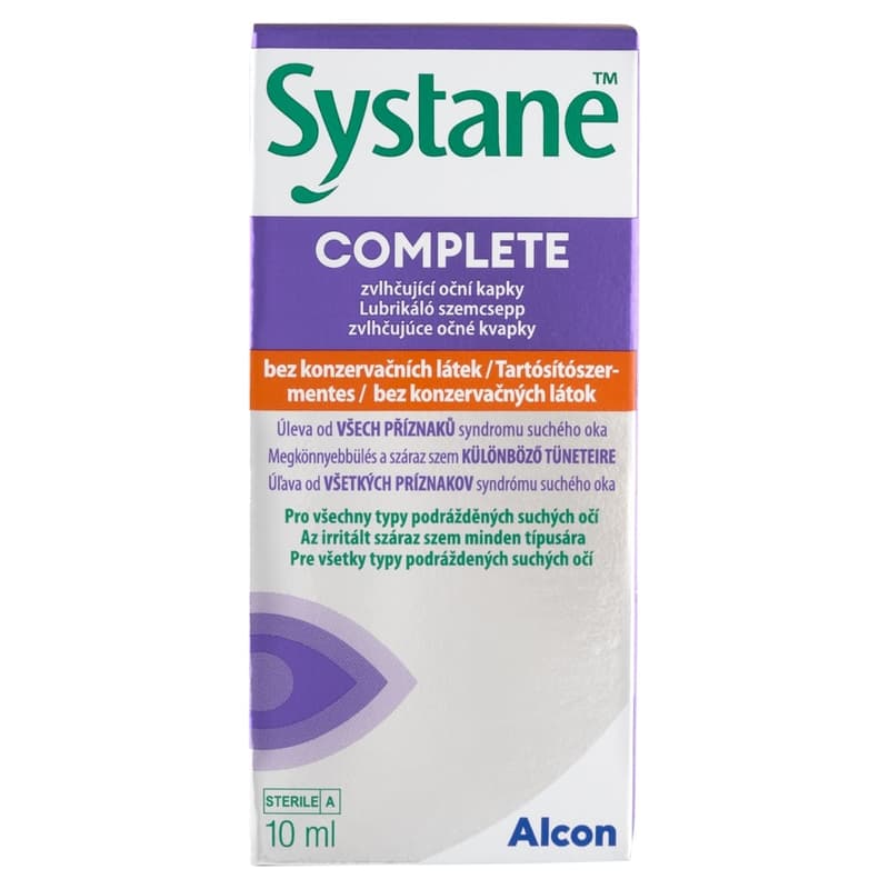 Systane Complete preservative free lubricating eye drops 10ml