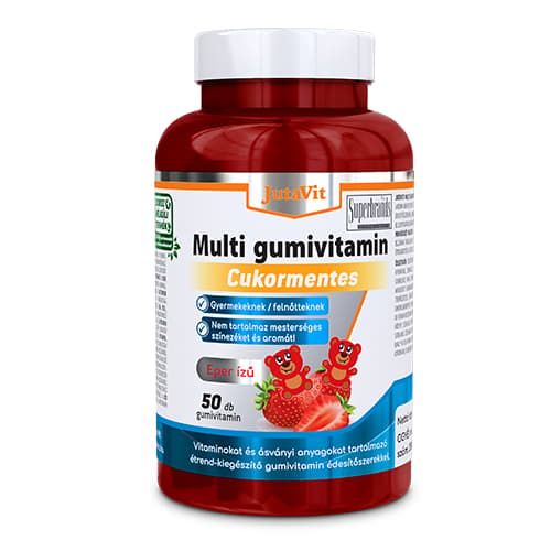 JutaVit Multivitamin Strawberry sugar free gummy vitamin 50x