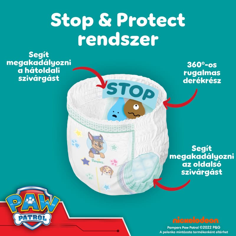 Pampers Baby-Dry Pants Paw Patrol Edition Size 5, 66 Nappies, 12kg - 17kg
