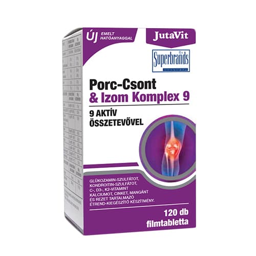 Jutavit Porc Csont Izom Komplex 9 tabletta 120 db