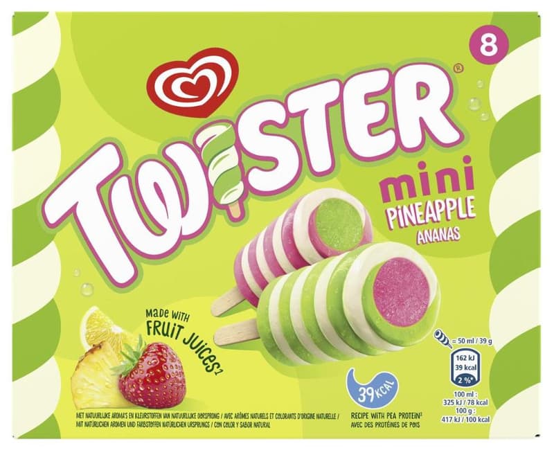 TWISTER Multipack Ice Cream Green 8x50ml