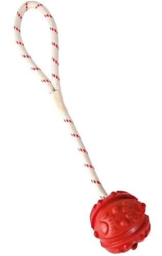 Trixie Aqua Toy ball on a rope, floatable, natural rubber, ø 4.5/35 cm