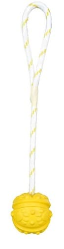 Trixie Aqua Toy ball on a rope, floatable, natural rubber, ø 4.5/35 cm