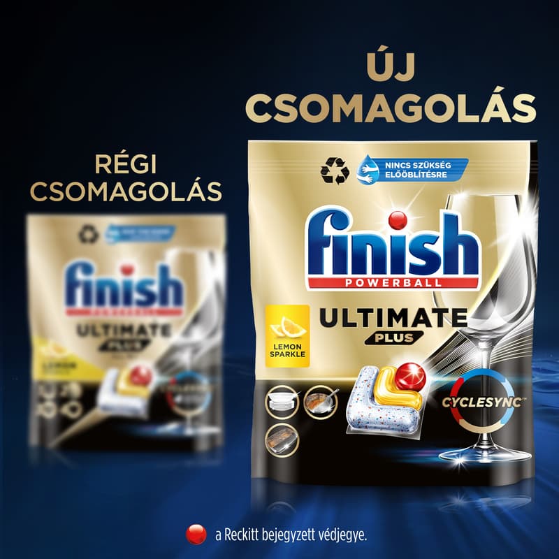 Finish Ultimate Plus All in 1 dishwasher-capsules, Lemon, 90pcs