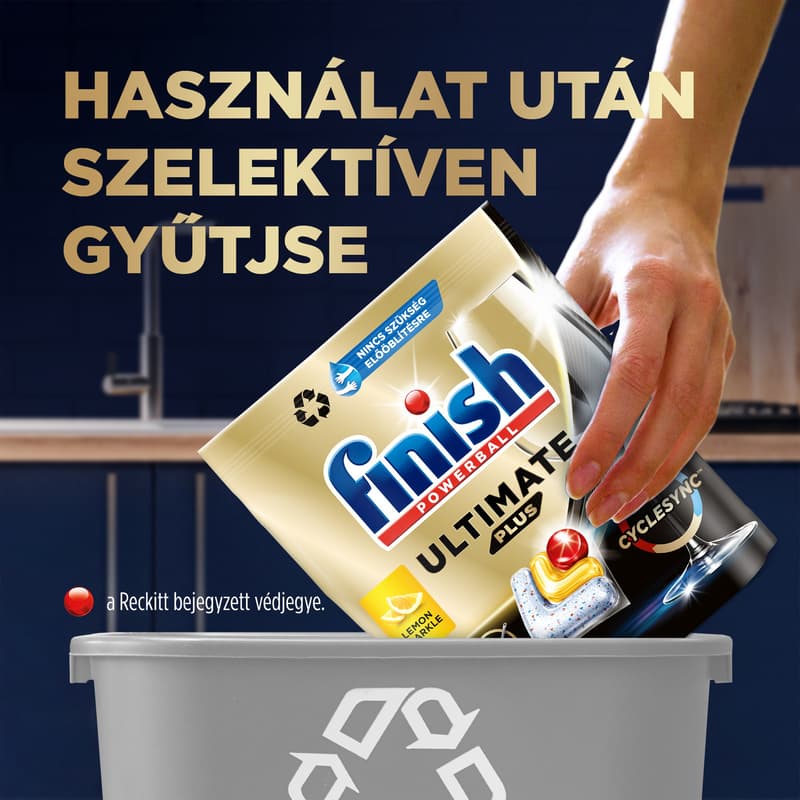 Finish Ultimate Plus All in 1 dishwasher-capsules, Lemon, 90pcs